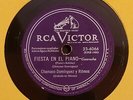 CHAMACO DOMINGUEZ / FIESTA EN EL PIANO / RUMBA DE ORIENTE / 78 RPM RECORD