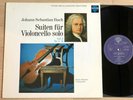 REINE FLACHOT cello solo suites BACH 1stPress INTERCORD STEREO MINT