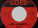 doo wop 45 RPM THE CRESTS Pretty Little Angel COED NM I Thank The Moon HEAR
