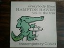 HAMPTON HAWES Everybody Likes Vol 3 LP Contemporary DG Mono 3532 Red Mitchell