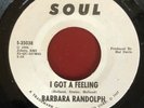 Barbara Randolph I Got A Feeling (both sides) Soul Promo 45
