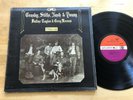 Crosby Stills Nash & Young - Deja Vu LP UK Red & Plum Label Textured Ultrasonic