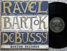 RAVEL Tzigane BARTOK Six Dances DEBUSSY # 3 GRIMIAUX Ulanowsky LP BOSTON B203