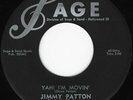 JIMMY PATTON Yah I'm Movin' Sage 261 Rockabilly Original 1st VG++ Plays Great