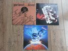 3 Lp's Judas Priest    British Steel -- Panit Down -- Priest Live --