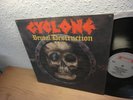 Cyclone - Brutal Destruction LP Vinyl 1986 Europe 1st Pressing Thrash Metal Rare