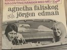 ABBA AGNETHA FÄLTSKOG Och Jorgen Edman 1967 Cupol rare vinyl 45rpm Vintage