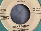 Rare U.S Demo - The Impressions - I Can’t Satisfy