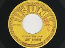 '55 SUN C&W SLIM RHODES Uncertain Love/Don't Believe SUN 216 M- DJ HEAR BOTH