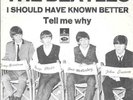 THE BEATLES 45 I SHOULD HAVE KNOWN BETTER+PS DENMARK RARE 1964 BLUE LABEL
