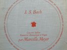 MARCELLE MEYER BACH CONCERTO ITALIEN FANT CHROMATIQUE DISCOPH DF 13 VG+/VG+