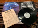 METALLICA RIDE THE LIGHTNING - MEGAFORCE 1st PRESS RECORD LP W/ MERCH INSERT