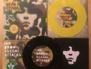 Ian Brown Illegal Attacks Ltd Edition Yellow Vinyl 7 inch and Artwork Stencil
