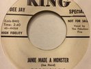 The Fabulous Five Janie Made A Monster 45 King Promo Halloween Horror Novelty