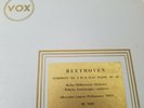 FURTWANGLER Beethoven Symphony No. 4 SUPPRESSED Issue VOX PL 7210