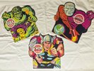 VINTAGE 1966 Marvel DC 45 RPM records & sleeves: THOR, HULK, METAMORPHO