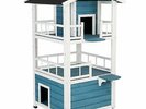 Cat Penthouse Cat House 3 Storey Indoor Outdoor cat house den garden patio