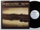 CHET BAKER Night Bird - Live In Paris CIRCLE LP NM/VG+ germany