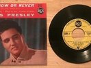 RARE FRENCH EP ELVIS PRESLEY IT'S NOW OR NEVER RAREST SLEEVE