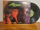 Poison - Open Up and Say... Ahh  1988 Rare pulled cover Ex/Vg+ Clean Copy