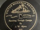 Victor Monarch 78 Rpm Record 822 J. W. Myers MARCHING THROUGH GEORGIA