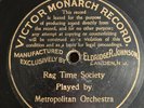 Victor Monarch 78 Rpm 3473 Metropolitan Orchestra RAG TIME SOCIETY