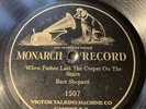 Monarch 78 Rpm Record 1507 Bert Shepard WHEN FATHER LAID THE CARPET ON THE STAIR