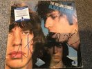 The Rolling Stones Black and Blue LP duel signed Ronnie/Charlie / Beckett authen
