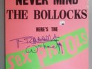1977 SEX PISTOLS NEVER MIND THE BOLLOCKS LP U.S. PRESS. Signed by Johnny Rotten.