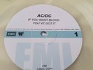 AC/DC Test Press Clear VINYL UK   Very Rare  Only 500 Worldwide