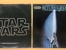 STAR WARS A NEW HOPE & RETURN OF THE JEDI SOUNDTRACK VINYL RECORDS WITH INSERTS