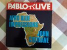 JOHN COLTRANE AFRO BLUE IMPRESSIONS 1963 LIVE, 2-LP MONO PABLO 1977 NM