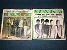 THE ROLLING STONES GET OFF MY CLOUD AND TIME IS ON MY SIDE 7” RECORD SINGLES