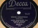 Decca 28443 Louis Armstrong White Christmas / Winter Wonderland 78 RPM E+ E+