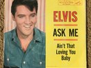 Elvis Presley 47-8440 Ask Me / Ain't That Loving You Baby 45 RPM FREE SHIPPING