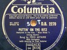 FRED ASTAIRE -Puttin on the Ritz Classic - 10 inch 78rpm Disc Coll DB2270