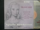 RARE FRENCH LP 33 TOURS AGNELLE BUNDERVOET FRANZ LISZT DECCA FAT 173689