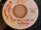 The Ambassadors ?– Too Much Of A Good Thing. Northern Soul. Pee Vee reissue