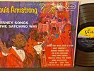 LOUIS ARMSTRONG Disney Songs The Satchmo Way 1968 VISTA Original STEREO EX Vinyl