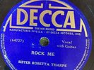 Decca 2243 Sister Rosetta Tharpe & Guitar ROCK ME 1938 78 rpm VV+ Guitar stomper