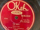 Okeh 8596 Lillie Delk Chrisrtian w LOUIS ARMSTRONG HOT 4 1927 Jazz 78 rpm EE+/E+