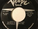 NORTHERN SOUL The Webs I WANT YOU BACK Verve 45 rare NM