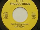 Rare Modern Soul Boogie Funk EARL YOUNG Take Them In Prayer VG+ S.H.Y. 45 HEAR