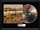 SYSTEM OF A DOWN TOXICITY LP DISC WHITE GOLD SILVER METALIZED VINYL RECORD RARE