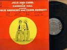 Julie & Carol At Carnegie Hall Vinyl LP Record Free Shipping