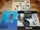 Nirvana, 3 LPs 1st UK Presses: Incesticide, Bleach (Labels Reverse) & Nevermind