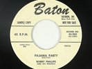 Rockabilly/R&B 45 - Bobby Phillips/Noble Watts - Pajama Party - Baton - mp3