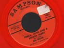 (Hear) 1964 Bill Brock Teen Orange Vinyl DJ 45 (Pencil  Paper and a Broken Heart