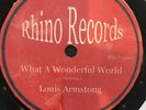 WHAT A WONDERFUL WORLD-LOUIS ARMSTRONG & I FALL TO PIECES-PATSY CLINE 78RPM