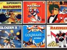 FIGURINE MAGNETICHE 45 GIRI SIGLA TV DAITAN 3 UFO ROBOT MAZINGA CALAMITE CARTONI
